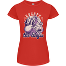 Escape the Abyss Scuba Diving Womens Petite Cut T-Shirt Red