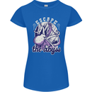 Escape the Abyss Scuba Diving Womens Petite Cut T-Shirt Royal Blue