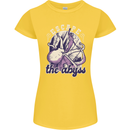 Escape the Abyss Scuba Diving Womens Petite Cut T-Shirt Yellow