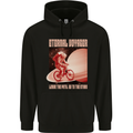 Eternal Voyager Cycling Bycycle Cyclist Mens 80% Cotton Hoodie Black