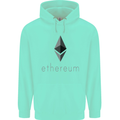 Ethereum Crypto Currency Childrens Kids Hoodie Peppermint