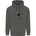 Ethereum Crypto Currency Childrens Kids Hoodie Storm Grey