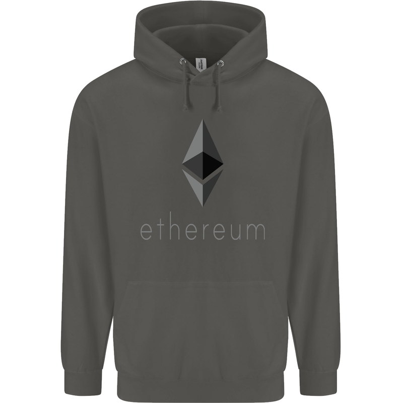 Ethereum Crypto Currency Childrens Kids Hoodie Storm Grey