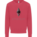Ethereum Crypto Currency Kids Sweatshirt Jumper Heliconia