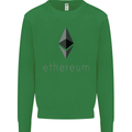 Ethereum Crypto Currency Kids Sweatshirt Jumper Irish Green