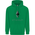 Ethereum Crypto Currency Mens 80% Cotton Hoodie Irish Green