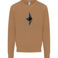 Ethereum Crypto Currency Mens Sweatshirt Jumper Caramel Latte