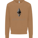 Ethereum Crypto Currency Mens Sweatshirt Jumper Caramel Latte