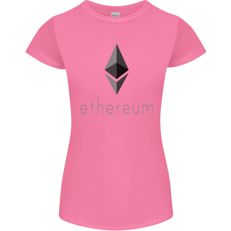 Ethereum Crypto Currency Womens Petite Cut T-Shirt Azalea