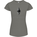 Ethereum Crypto Currency Womens Petite Cut T-Shirt Charcoal