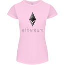 Ethereum Crypto Currency Womens Petite Cut T-Shirt Light Pink