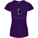 Ethereum Crypto Currency Womens Petite Cut T-Shirt Purple