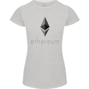 Ethereum Crypto Currency Womens Petite Cut T-Shirt Sports Grey