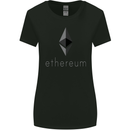 Ethereum Crypto Currency Womens Wider Cut T-Shirt Black