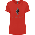 Ethereum Crypto Currency Womens Wider Cut T-Shirt Red