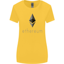 Ethereum Crypto Currency Womens Wider Cut T-Shirt Yellow