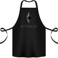 Ethereum Cryptocurrency Bitcoin Cotton Apron 100% Organic Black
