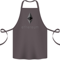 Ethereum Cryptocurrency Bitcoin Cotton Apron 100% Organic Dark Grey