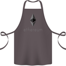 Ethereum Cryptocurrency Bitcoin Cotton Apron 100% Organic Dark Grey