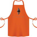 Ethereum Cryptocurrency Bitcoin Cotton Apron 100% Organic Orange