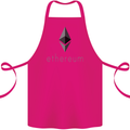 Ethereum Cryptocurrency Bitcoin Cotton Apron 100% Organic Pink