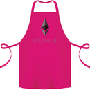Ethereum Cryptocurrency Bitcoin Cotton Apron 100% Organic Pink