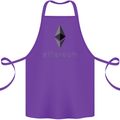 Ethereum Cryptocurrency Bitcoin Cotton Apron 100% Organic Purple
