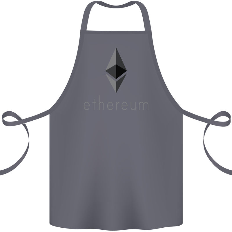 Ethereum Cryptocurrency Bitcoin Cotton Apron 100% Organic Steel