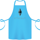Ethereum Cryptocurrency Bitcoin Cotton Apron 100% Organic Turquoise