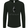 Ethereum Cryptocurrency Bitcoin Mens Long Sleeve T-Shirt Black