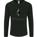 Ethereum Cryptocurrency Bitcoin Mens Long Sleeve T-Shirt Black