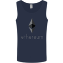 Ethereum Cryptocurrency Bitcoin Mens Vest Tank Top Navy Blue
