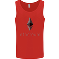 Ethereum Cryptocurrency Bitcoin Mens Vest Tank Top Red
