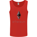 Ethereum Cryptocurrency Bitcoin Mens Vest Tank Top Red