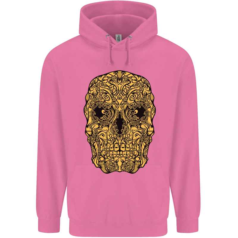 Ethnic Skull Gothic Tribal Demon Childrens Kids Hoodie Azalea