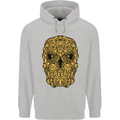 Ethnic Skull Gothic Tribal Demon Childrens Kids Hoodie Sports Grey