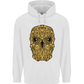 Ethnic Skull Gothic Tribal Demon Childrens Kids Hoodie White