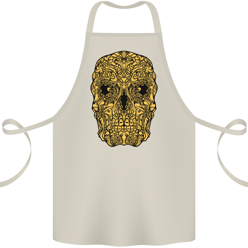 Ethnic Skull Gothic Tribal Demon Cotton Apron 100% Organic Natural