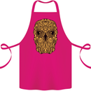 Ethnic Skull Gothic Tribal Demon Cotton Apron 100% Organic Pink