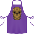 Ethnic Skull Gothic Tribal Demon Cotton Apron 100% Organic Purple