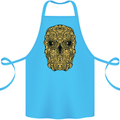 Ethnic Skull Gothic Tribal Demon Cotton Apron 100% Organic Turquoise