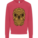 Ethnic Skull Gothic Tribal Demon Kids Sweatshirt Jumper Heliconia