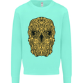 Ethnic Skull Gothic Tribal Demon Kids Sweatshirt Jumper Peppermint