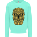 Ethnic Skull Gothic Tribal Demon Kids Sweatshirt Jumper Peppermint