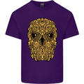 Ethnic Skull Gothic Tribal Demon Mens Cotton T-Shirt Tee Top Purple