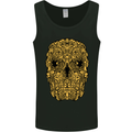 Ethnic Skull Gothic Tribal Demon Mens Vest Tank Top Black