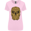 Ethnic Skull Gothic Tribal Demon Womens Wider Cut T-Shirt Light Pink