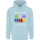 Every Day I'm Puzzling Autism Autistic ASD Childrens Kids Hoodie Light Blue