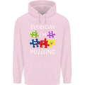 Every Day I'm Puzzling Autism Autistic ASD Childrens Kids Hoodie Light Pink