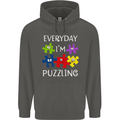 Every Day I'm Puzzling Autism Autistic ASD Childrens Kids Hoodie Storm Grey